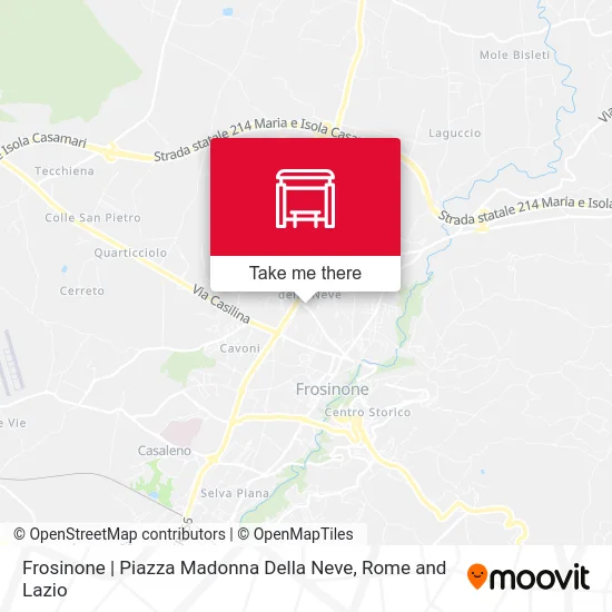 Frosinone | Madonna Della Neve Square map