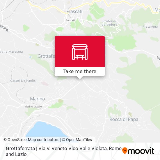 Grottaferrata | Via V. Veneto Vico Valle Violata map