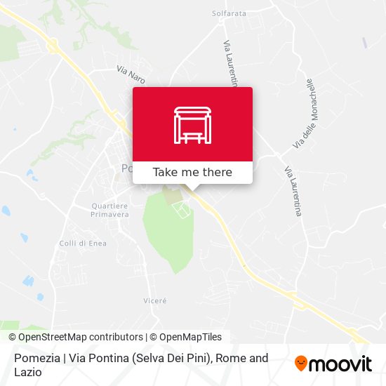 Pomezia | Via Pontina (Selva Dei Pini) map