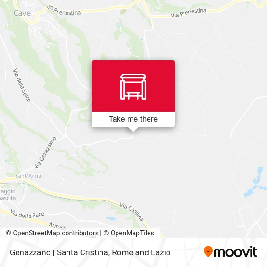 Genazzano | Santa Cristina map