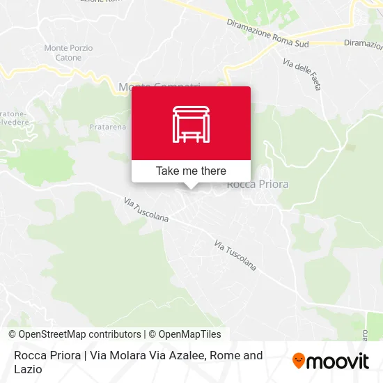 Rocca Priora | Via Molara Via Azalee map