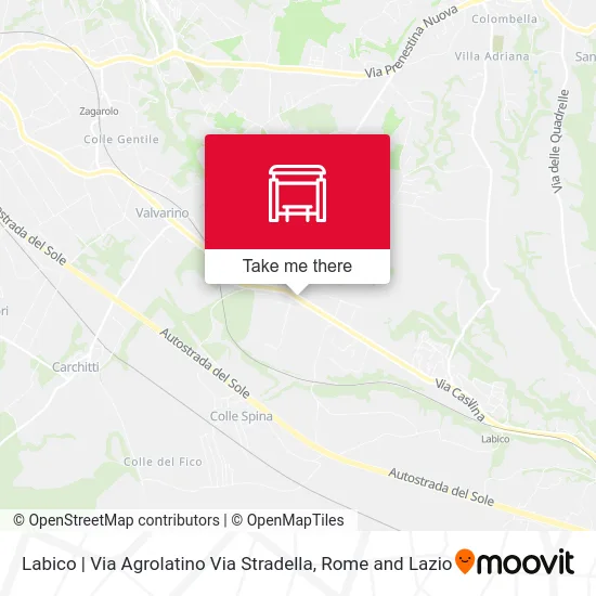 Labico | Via Agrolatino Via Stradella map