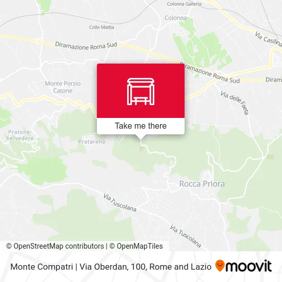 Monte Compatri | Oberdan Street, 100 map