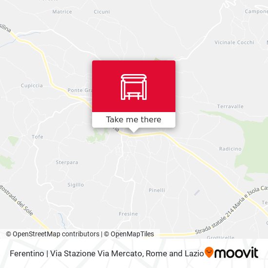 Ferentino | Via Stazione Via Mercato map