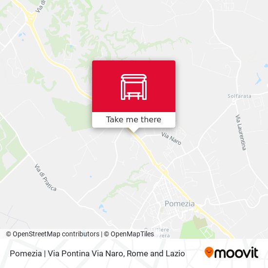 Pomezia | Via Pontina Via Naro map