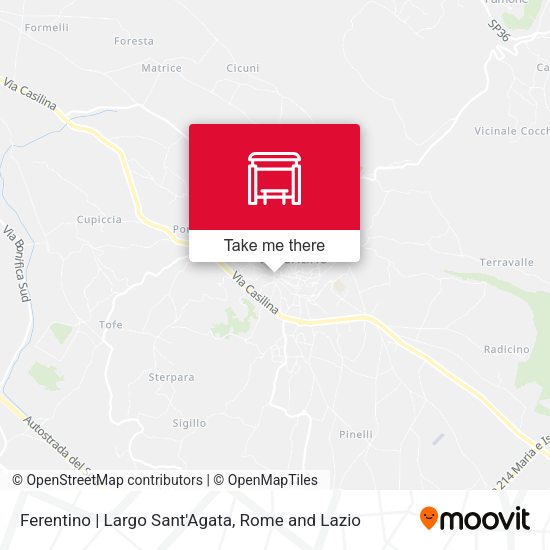 Ferentino | Largo Sant'Agata map