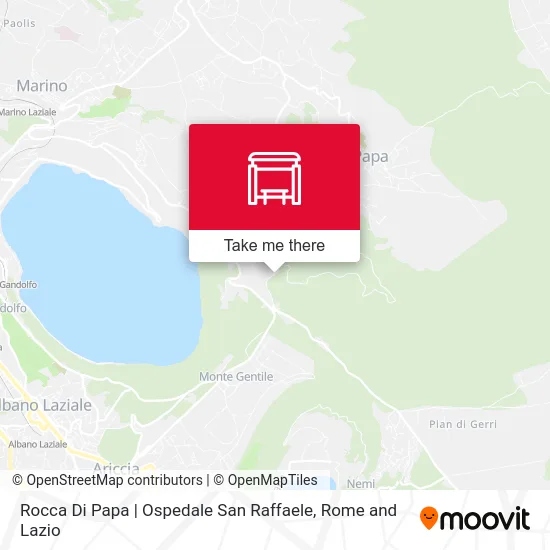 Rocca Di Papa | San Raffaele Hospital map