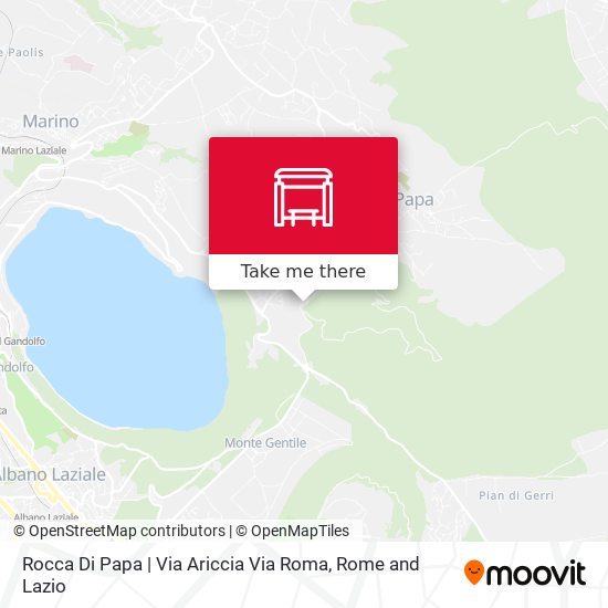 Rocca Di Papa | Via Ariccia Via Roma map