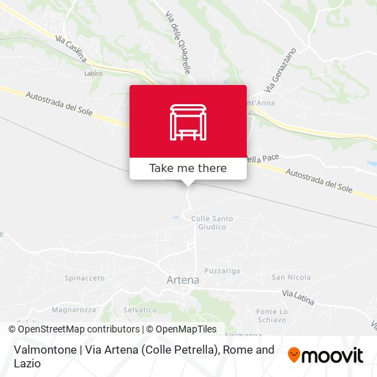 Valmontone | Via Artena (Colle Petrella) map