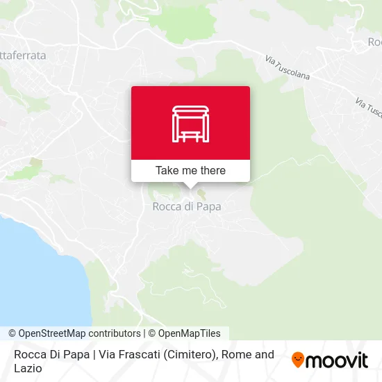 Rocca Di Papa | Frascati Street (Cemetery) map