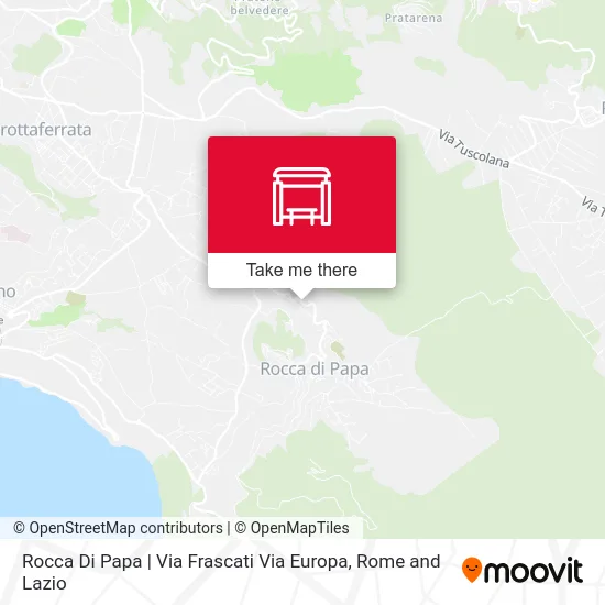 Rocca Di Papa | Via Frascati Via Europa map