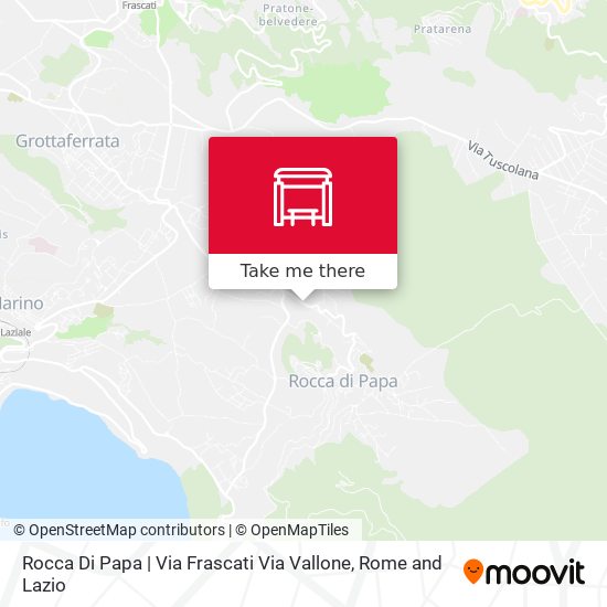 Rocca Di Papa | Via Frascati Via Vallone map