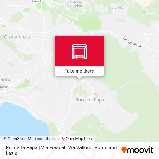 Rocca Di Papa | Via Frascati Via Vallone map