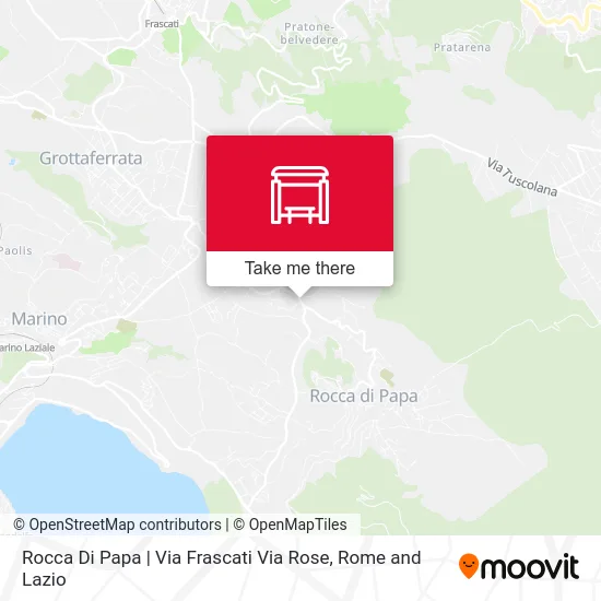 Rocca Di Papa | Frascati Street Rose Street map
