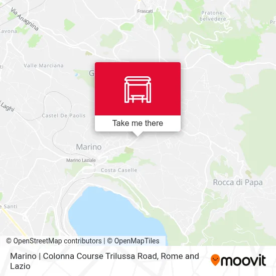 Marino | Colonna Course Trilussa Road map