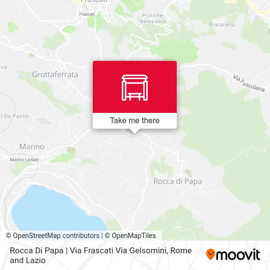 Rocca Di Papa | Via Frascati Via Gelsomini map