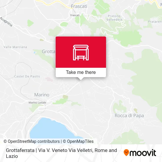 Grottaferrata | Via V. Veneto Via Velletri map
