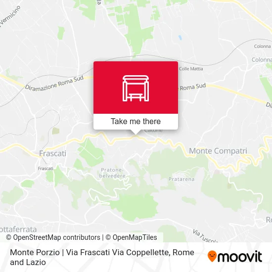 Monte Porzio | Frascati St Coppellette St map