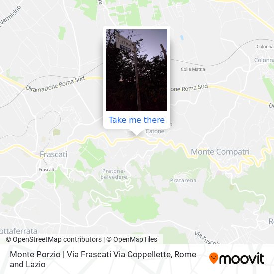 Monte Porzio | Via Frascati Via Coppellette map