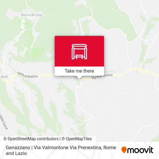 Genazzano | Valmontone Road Prenestina Road map