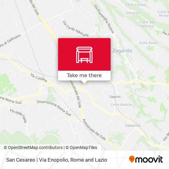 San Cesareo | Via Enopolio map