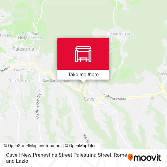 Cave | New Prenestina Street Palestrina Street map