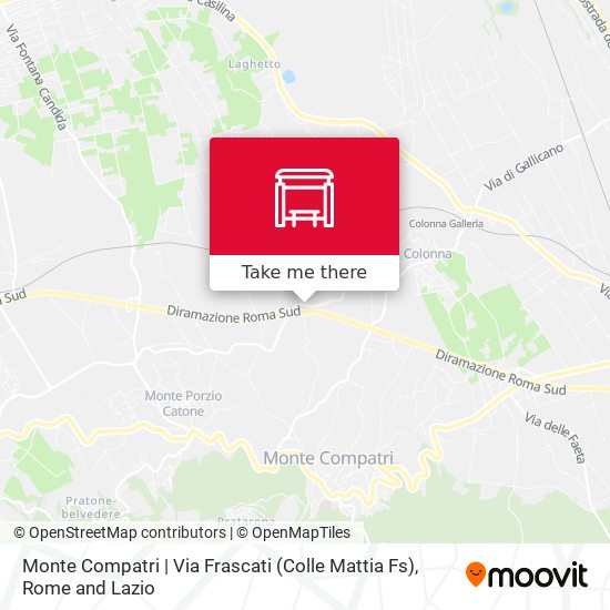 Monte Compatri | Via Frascati (Colle Mattia Fs) map