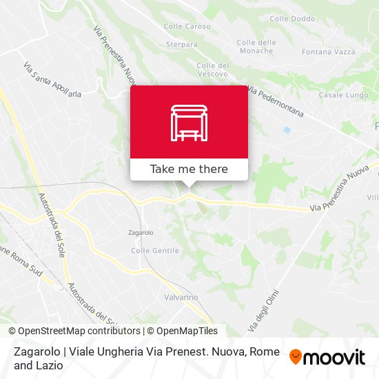 Zagarolo | Viale Ungheria Via Prenest. Nuova map
