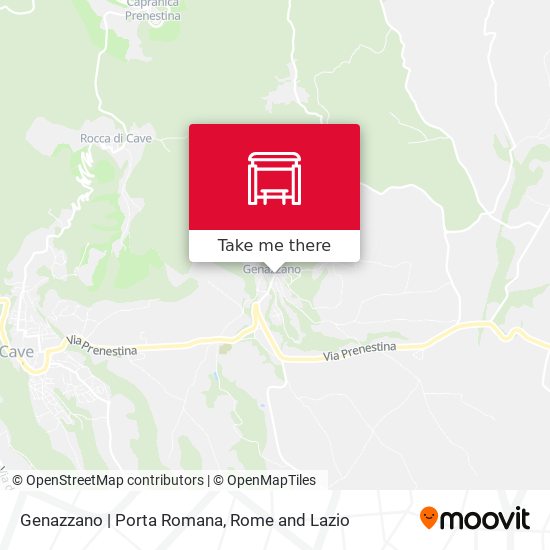 Genazzano | Porta Romana map