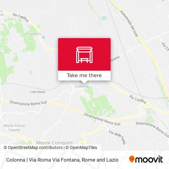 Colonna | Via Roma Via Fontana map