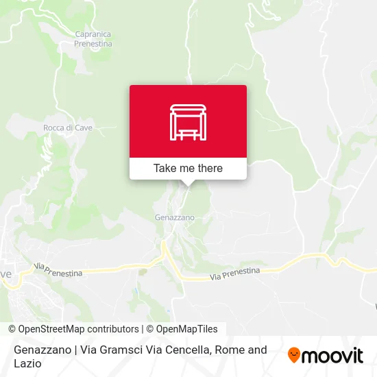 Genazzano | Via Gramsci Via Cencella map