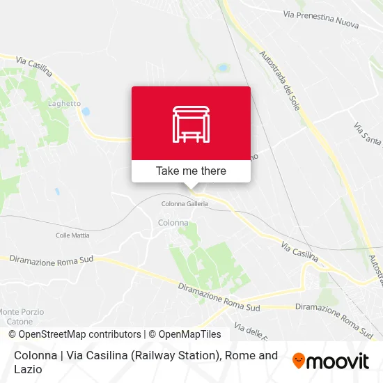 Colonna | Via Casilina (Railway Station) map