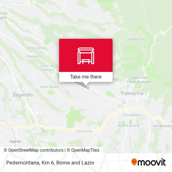 Pedemontana, Km 6 map