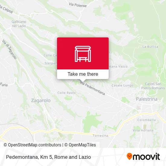Pedemontana, Km 5 map