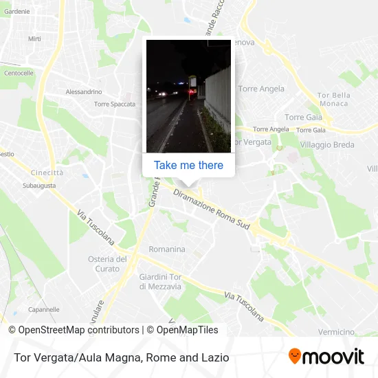 Tor Vergata/Main Hall map