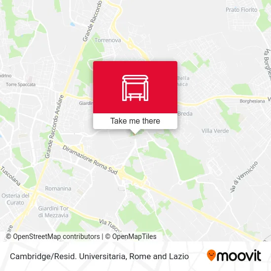 Cambridge/University Residence map