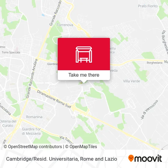 Cambridge/University Residence map