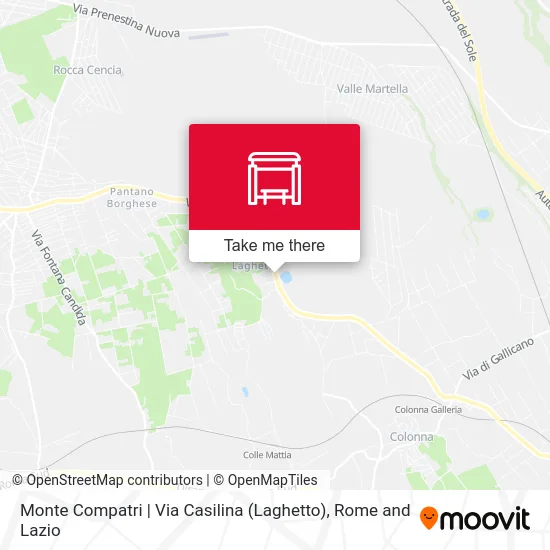 Monte Compatri | Casilina Road (Laghetto) map