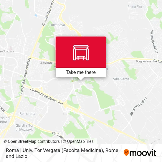 Rome | Tor Vergata University (Medical School) map