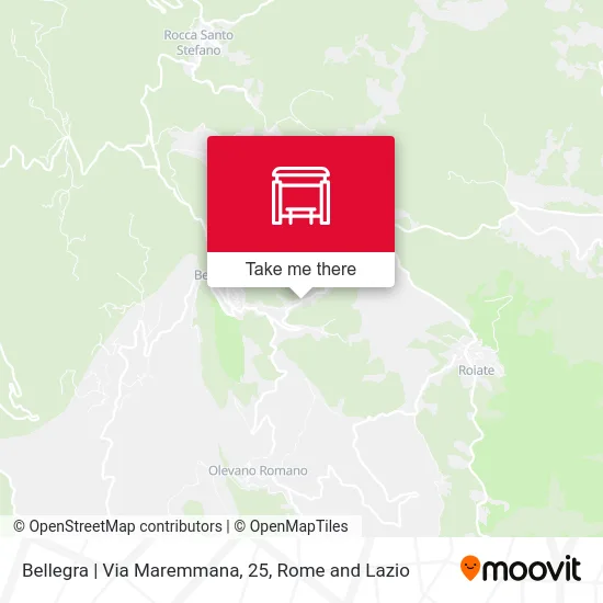 Bellegra | Maremmana Street, 25 map