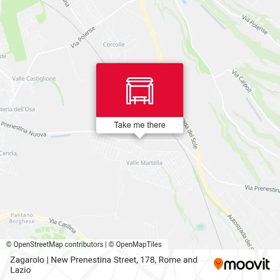 Zagarolo | New Prenestina Street, 178 map