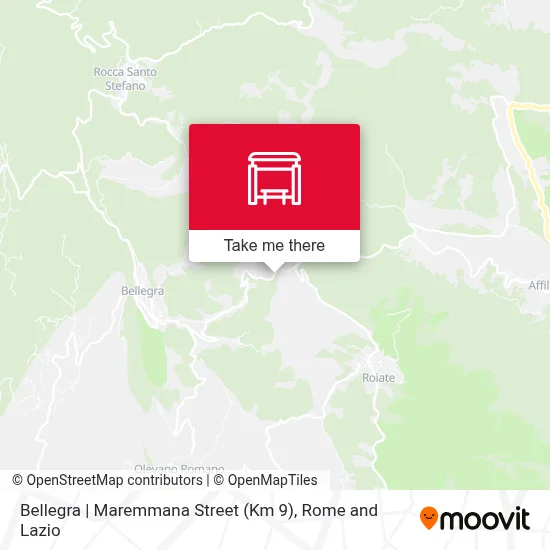 Bellegra | Maremmana Street (Km 9) map
