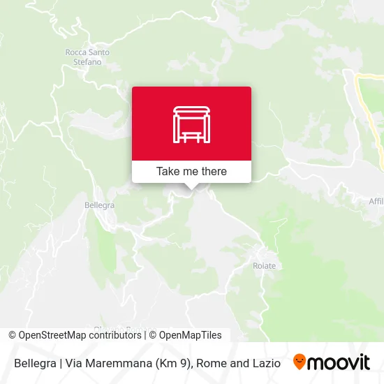 Bellegra | Maremmana Street (Km 9) map