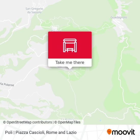 Poli | Piazza Cascioli map