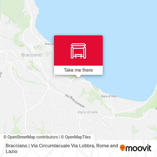 Bracciano | Via Circumlacuale Via Lobbra map