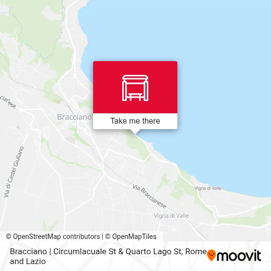 Bracciano | Circumlacuale St & Quarto Lago St map