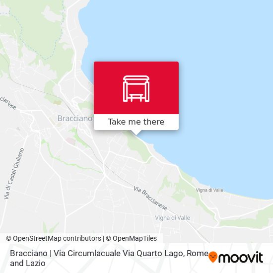 Bracciano | Via Circumlacuale Via Quarto Lago map