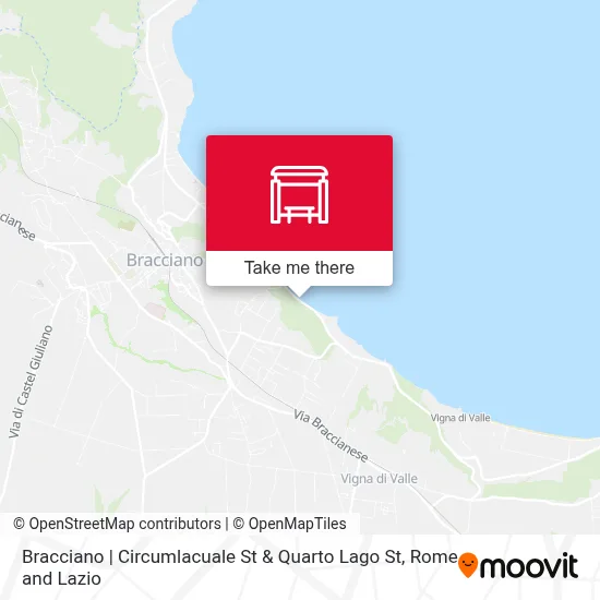 Bracciano | Circumlacuale St & Quarto Lago St map