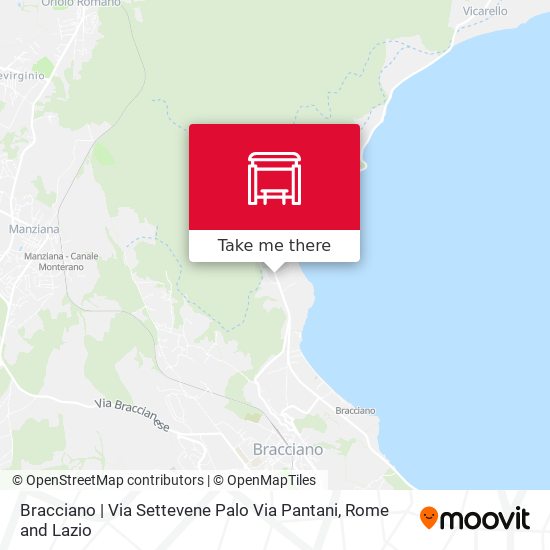 Bracciano | Via Settevene Palo Via Pantani map