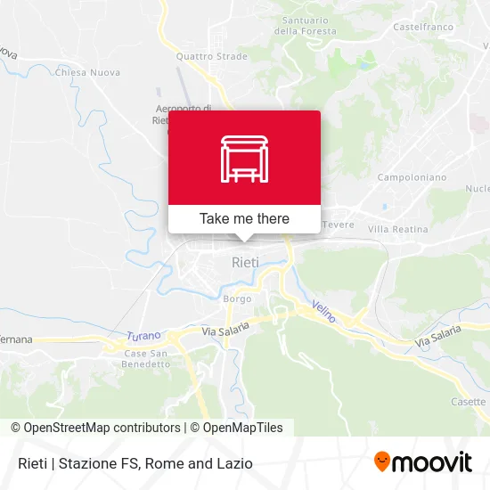 Rieti Railway Station map
